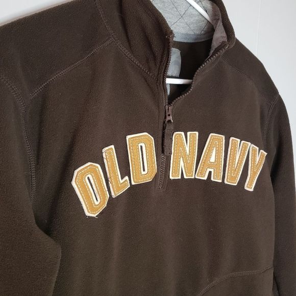 OLD Navy Brown Fleece Jacket Ladies Medium - Picture 2 of 5